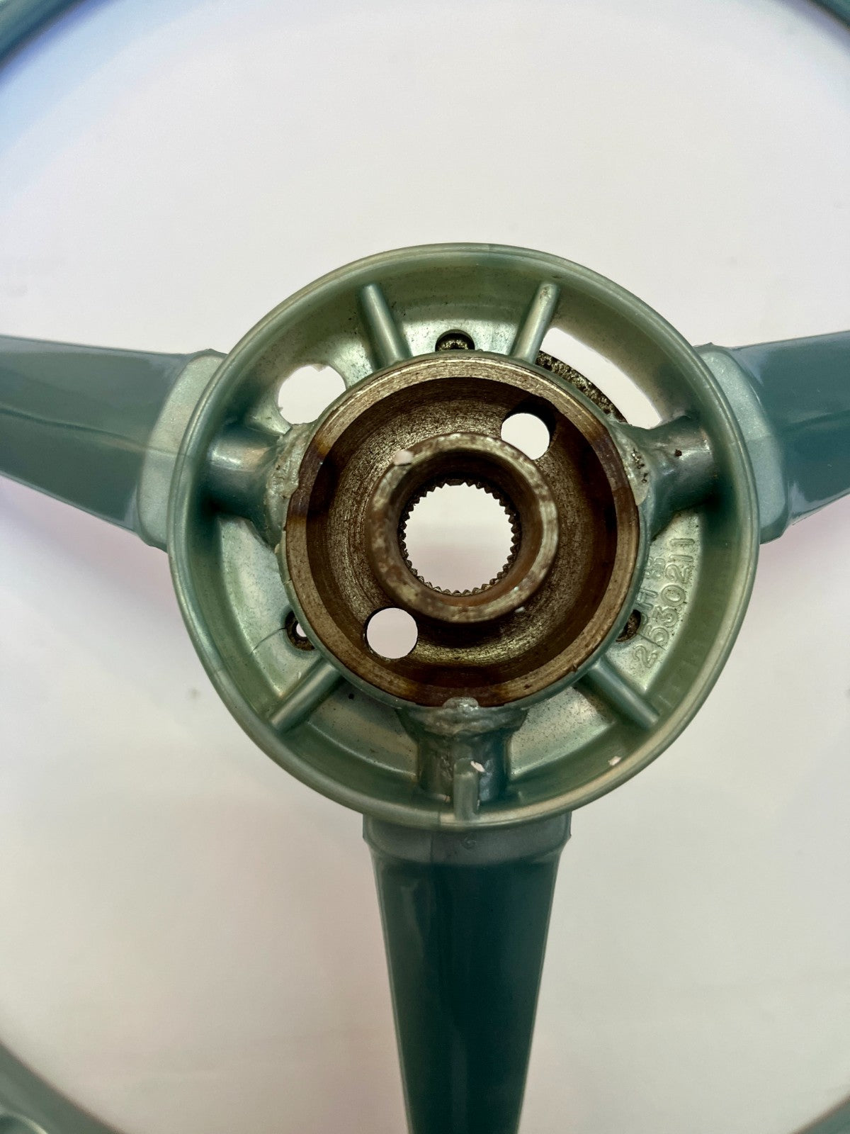 New Old Stock Light Blue Power Steering Wheel for 1966 Models Mopar #2530211