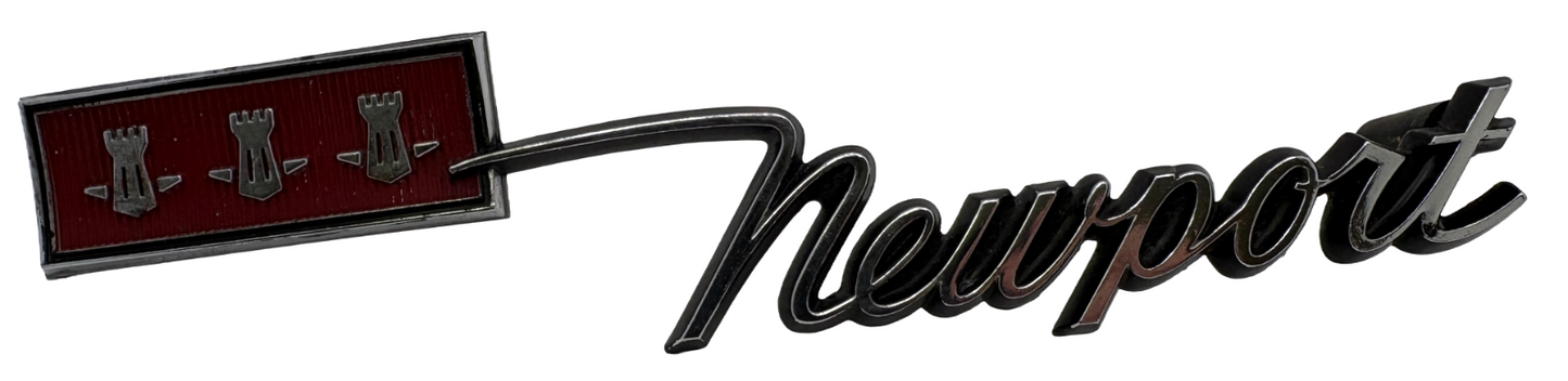 New Old Stock Newport Quarter Panel Emblem Script for 1967 Chrysler #2783583