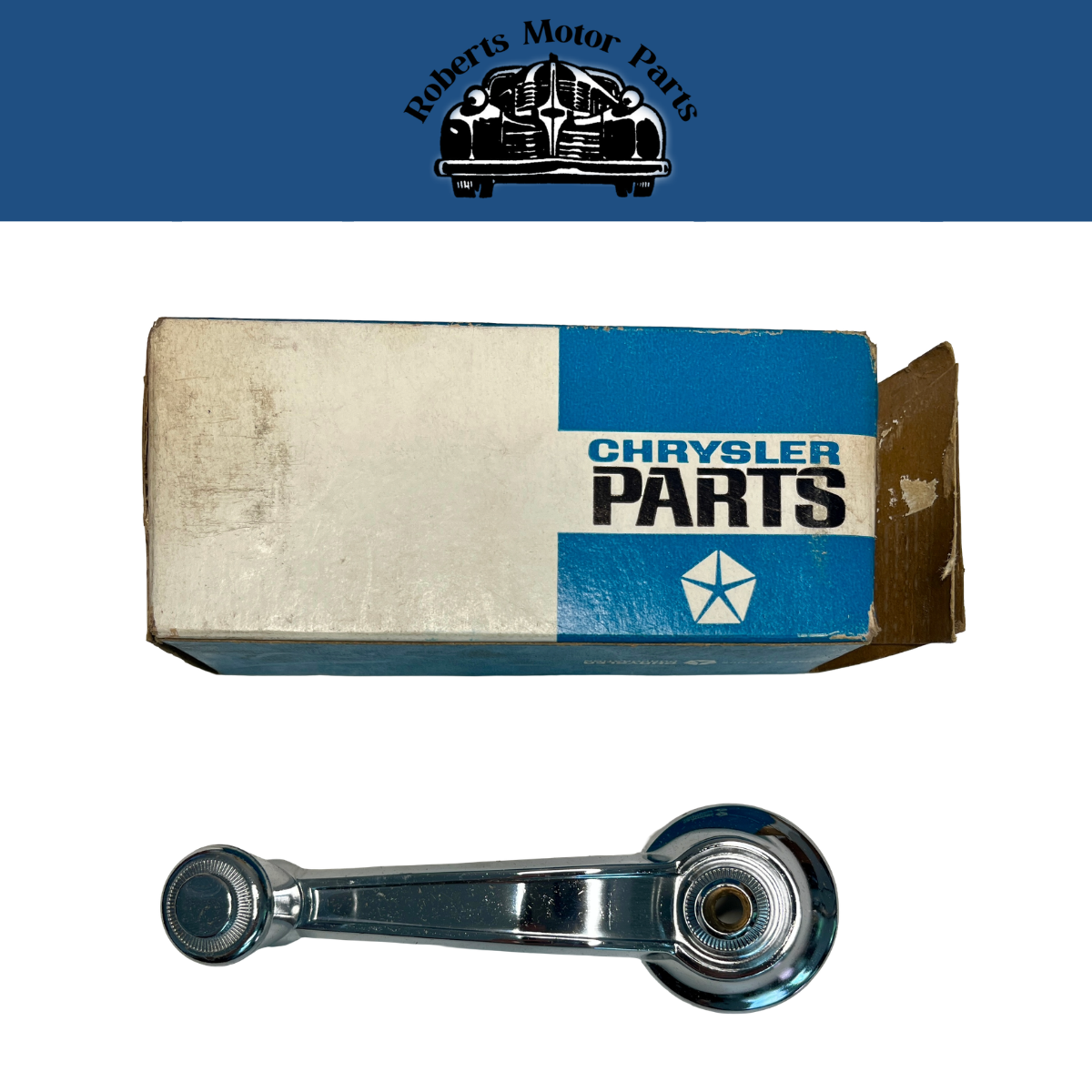 New Old Stock Chrome Window Crank Handle For 1966-1967 Mopar All Models #2802842