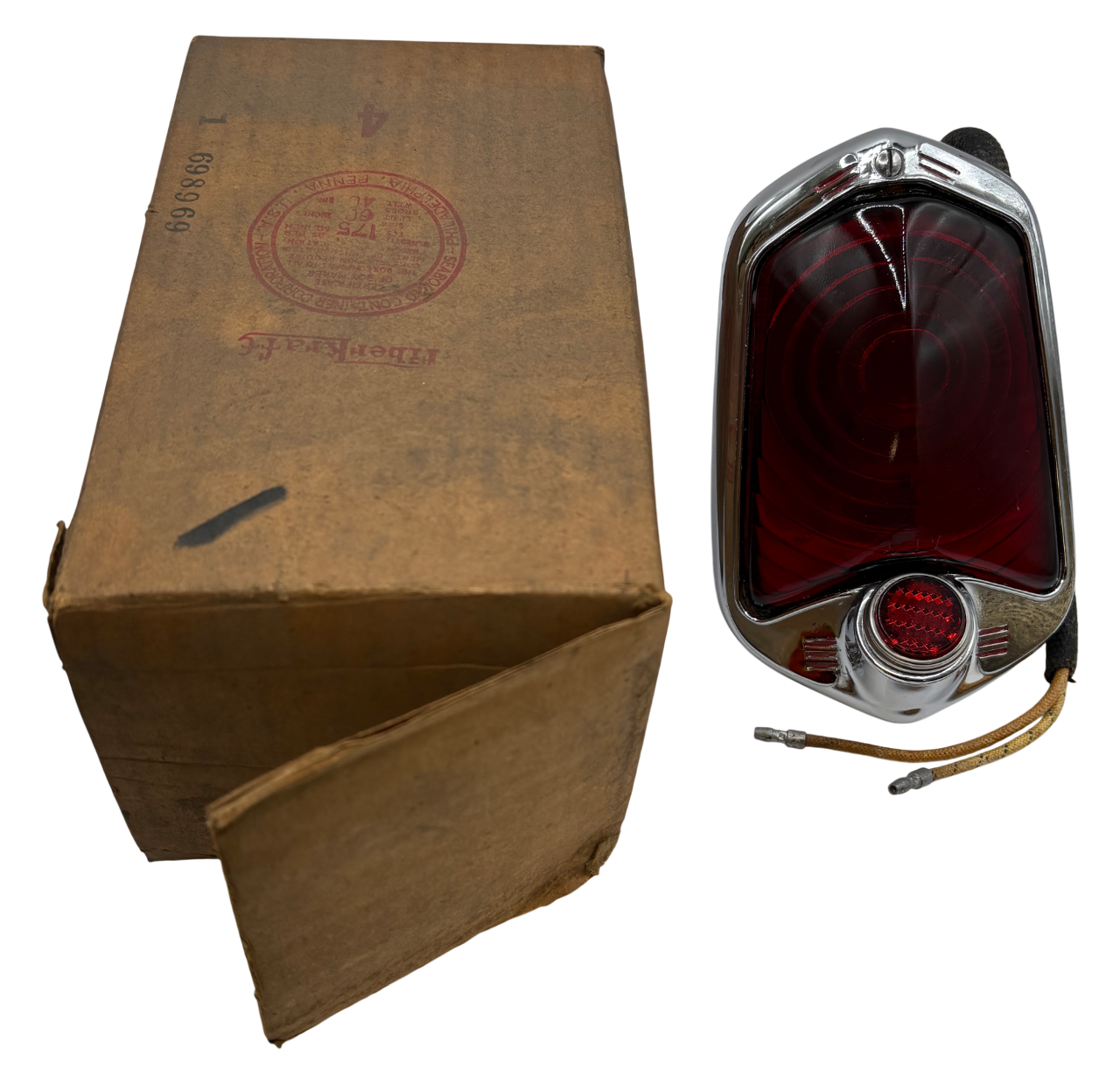 New Old Stock Taillight Lamp Assembly for 1939 Dodge Deluxe Models Mopar #698969