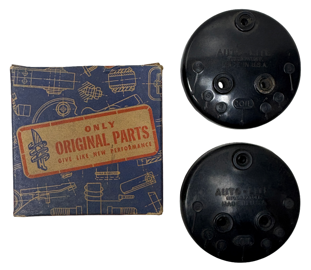 New Old Stock Distributor Cap Pair for 1938-52 Mopar Models Mopar #648418