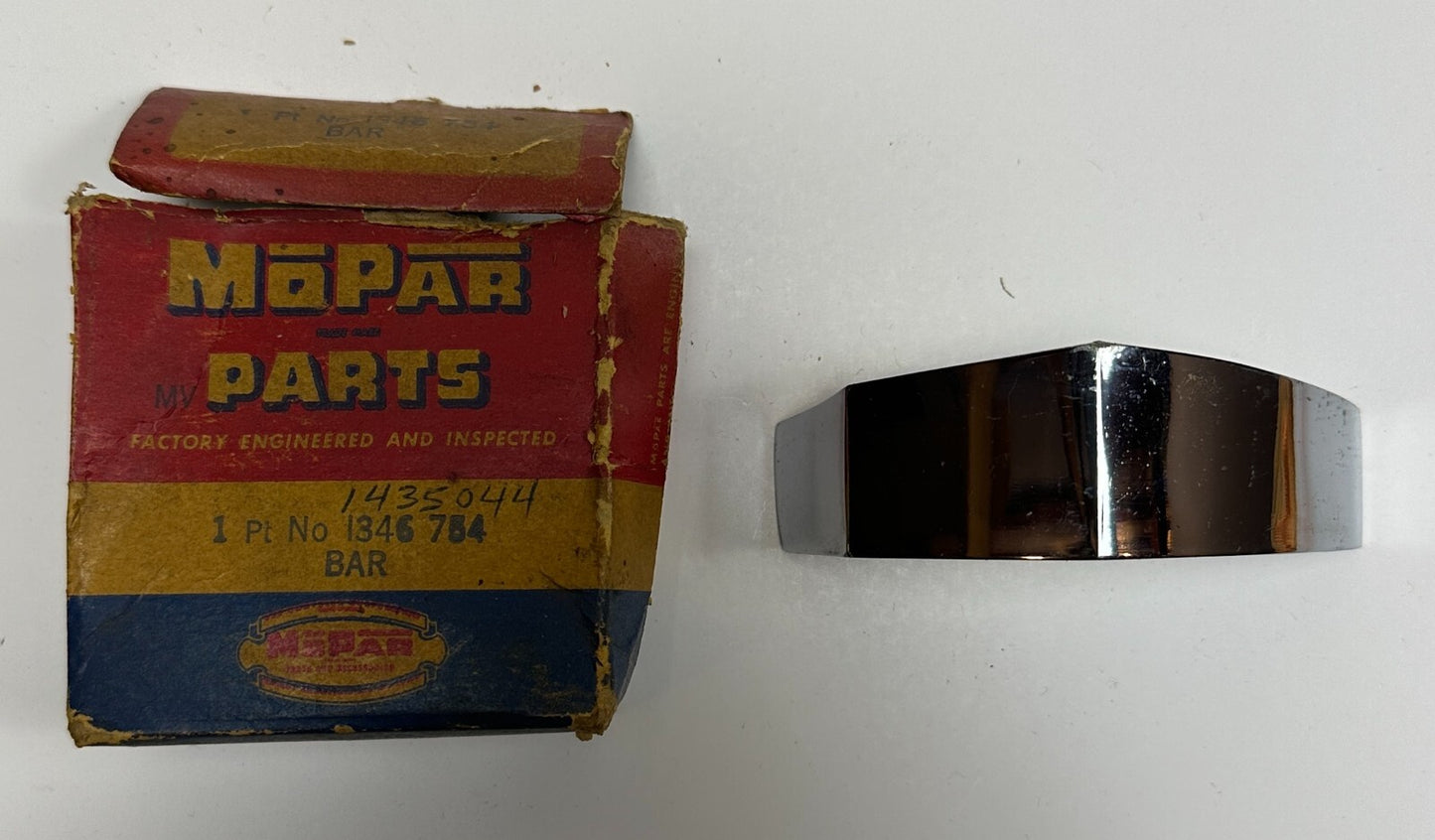 New Old Stock Right Lamp Molding for 1951-52 Plymouth Models Mopar #1346754