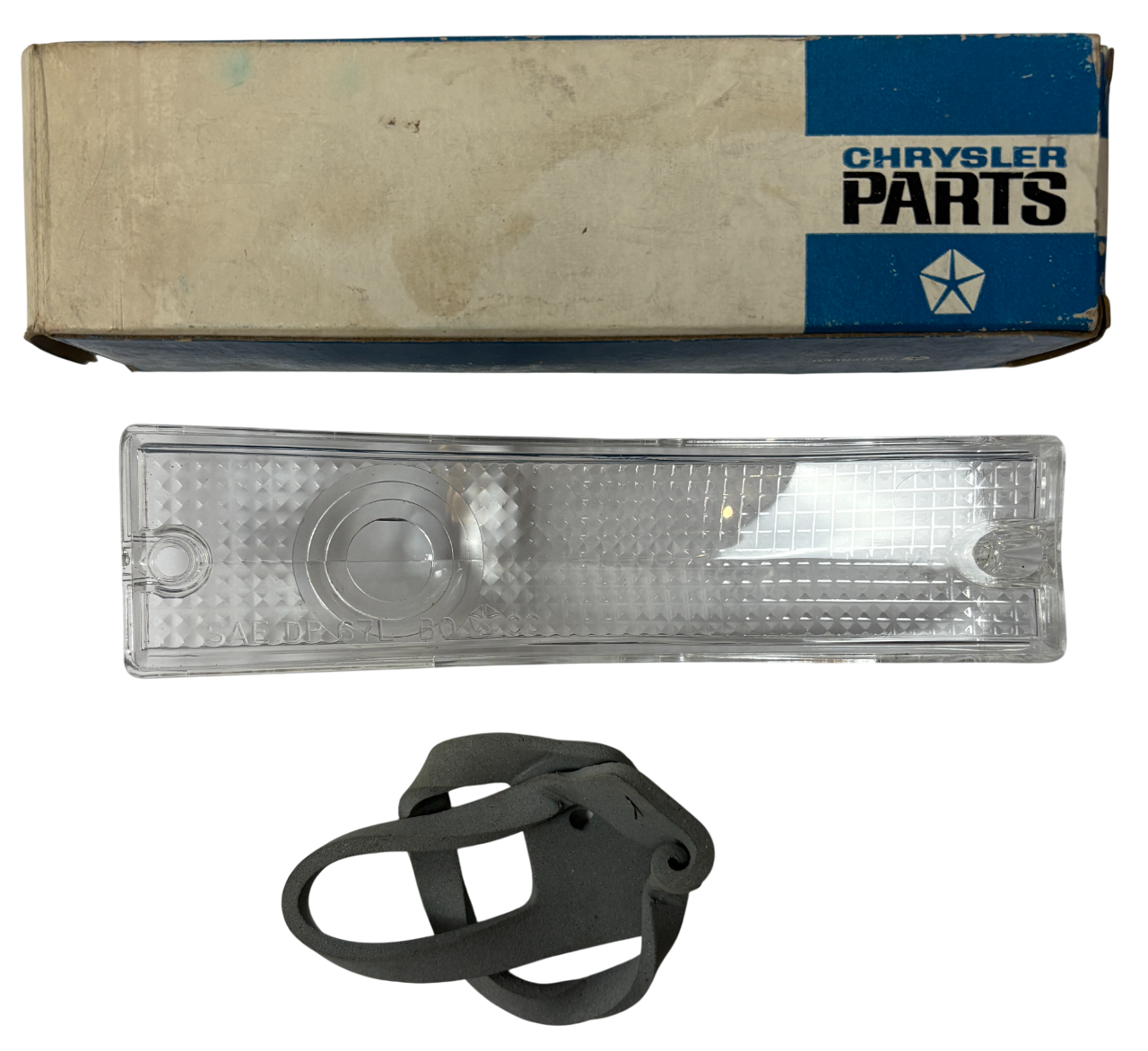 New Old Stock Left Front Turn Signal Lens for 1967 Dodge Dart Models #2808832