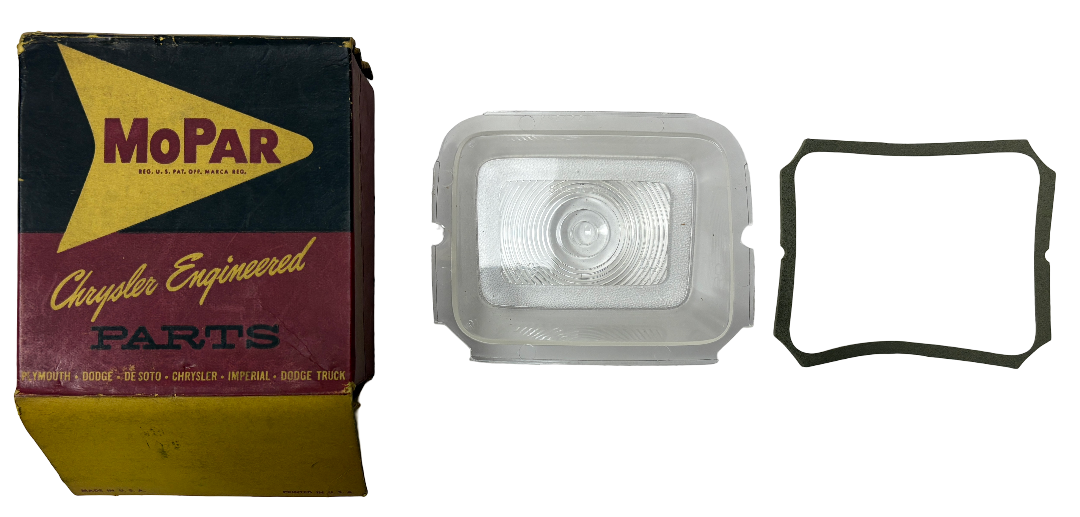 New Old Stock Back Up Light Lens w/ Gasket for 1964 Dodge Models #2448656