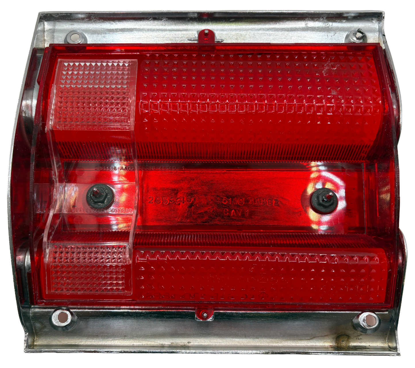 New Old Stock Right Tail Gate Lens & Bezel For 1968 Plymouth Fury Wagon #2809172