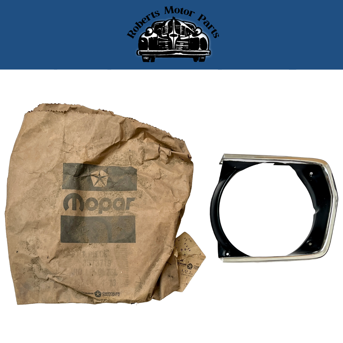 New Old Stock Left Headlight Bezel for 1971-72 GTX Barracuda Cuda #3573719