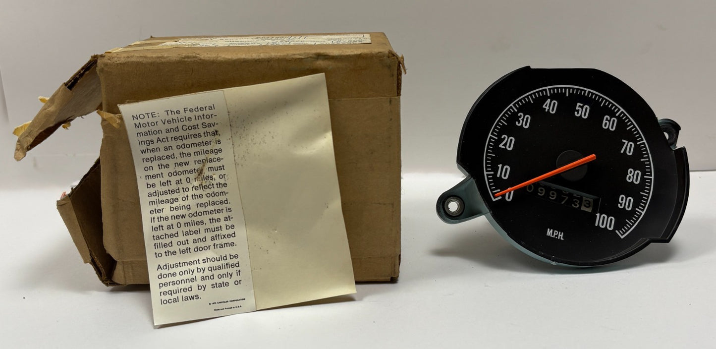 New Old Stock Speedometer for 1975-76 B Body Models Mopar #3592924