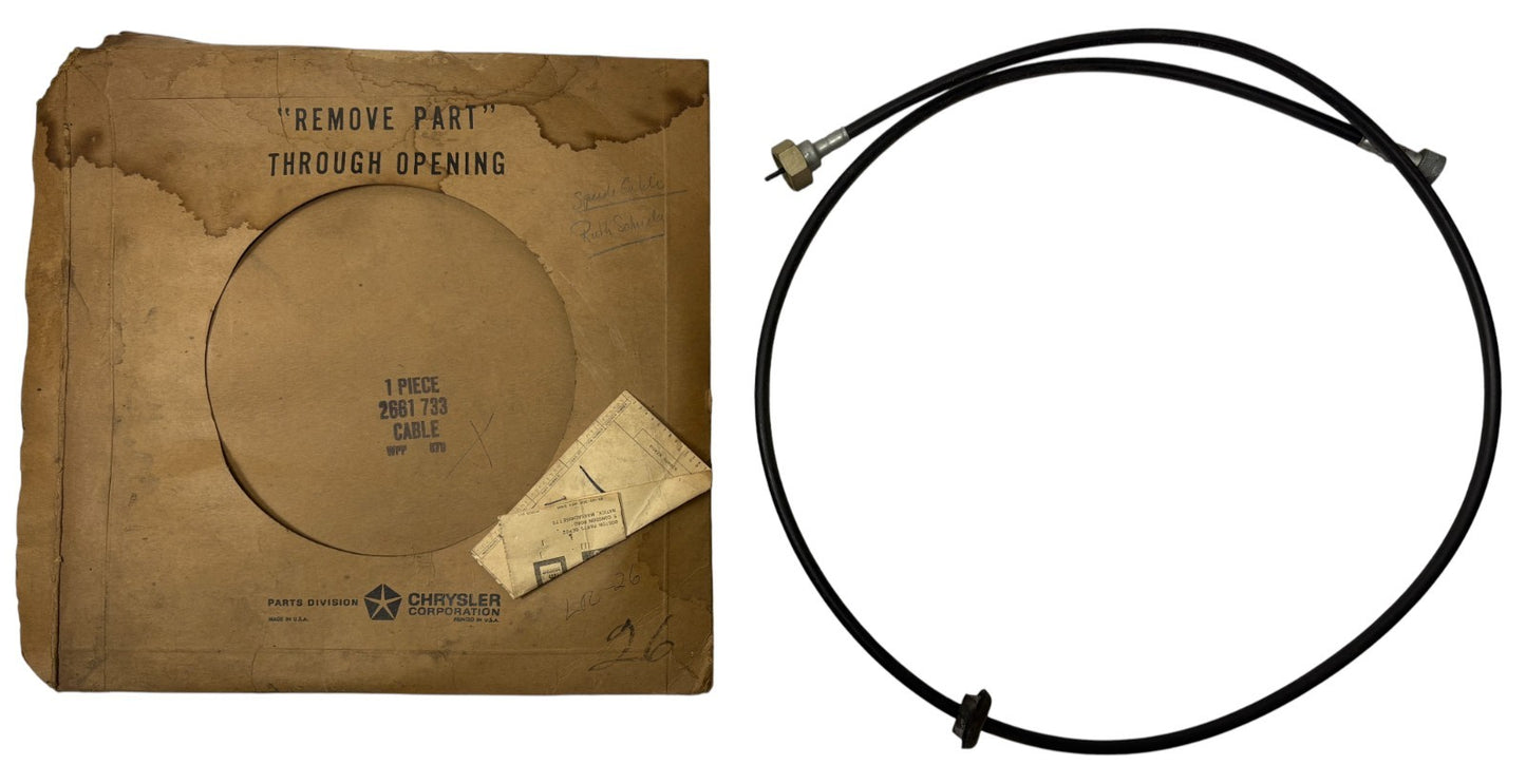 New Old Stock Speedometer Cable for 1966 Models without Cruise Control #2661733
