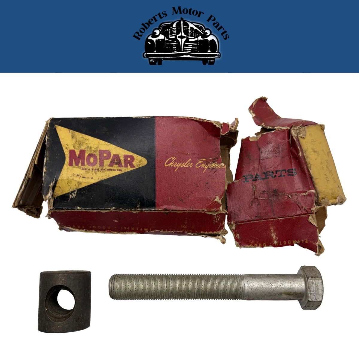 New Old Stock Torsion Bar Bolt & Swivel Package For 1957-1958 Mopar #2196768
