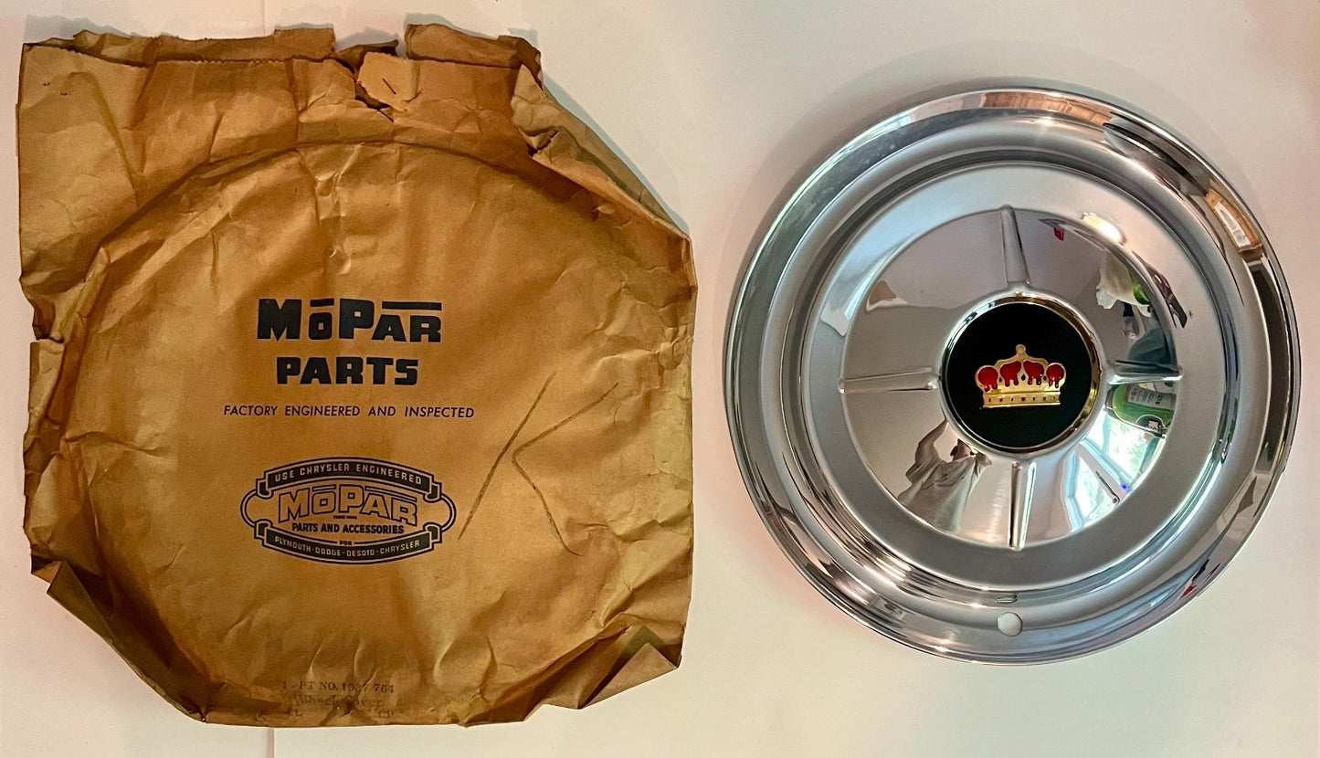 New Old Stock Wheel Cover for 1953-54 Chrysler C58 & C64 Models Mopar #1537764