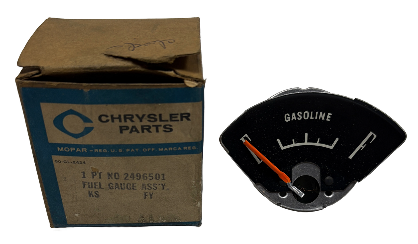 New Old Stock Fuel Gauge for 1965 Plymouth Valiant & Barracuda Models #2496501