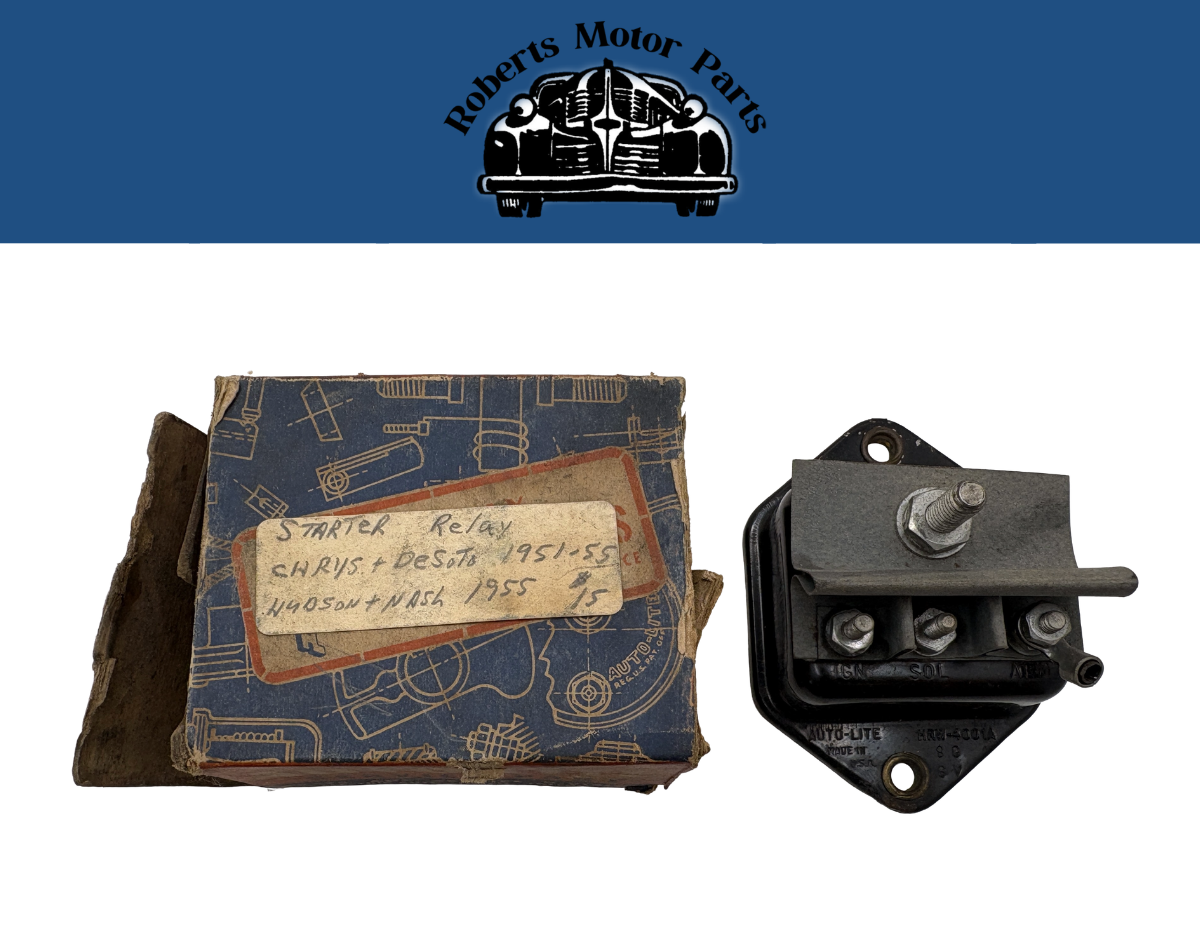 New Old Stock Autolite Starter Relay 6 Volt For 1951-1955 Models #HRW-4001A