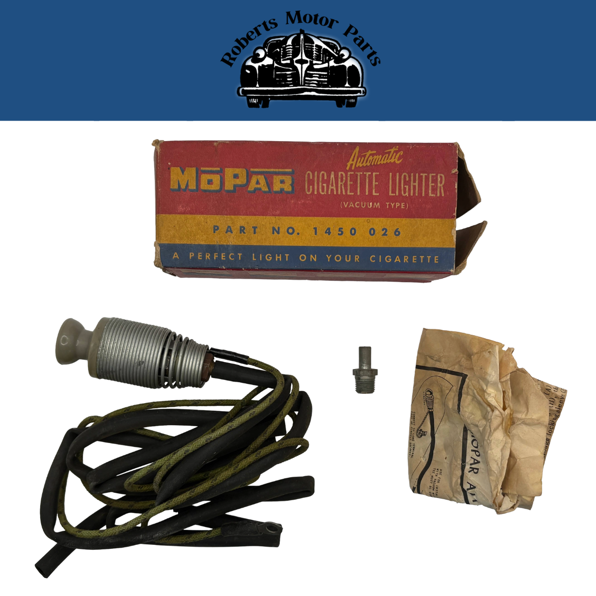 New Old Stock Vacuum Power Cigarette Lighter For 1948-55 Mopar Models #1450026