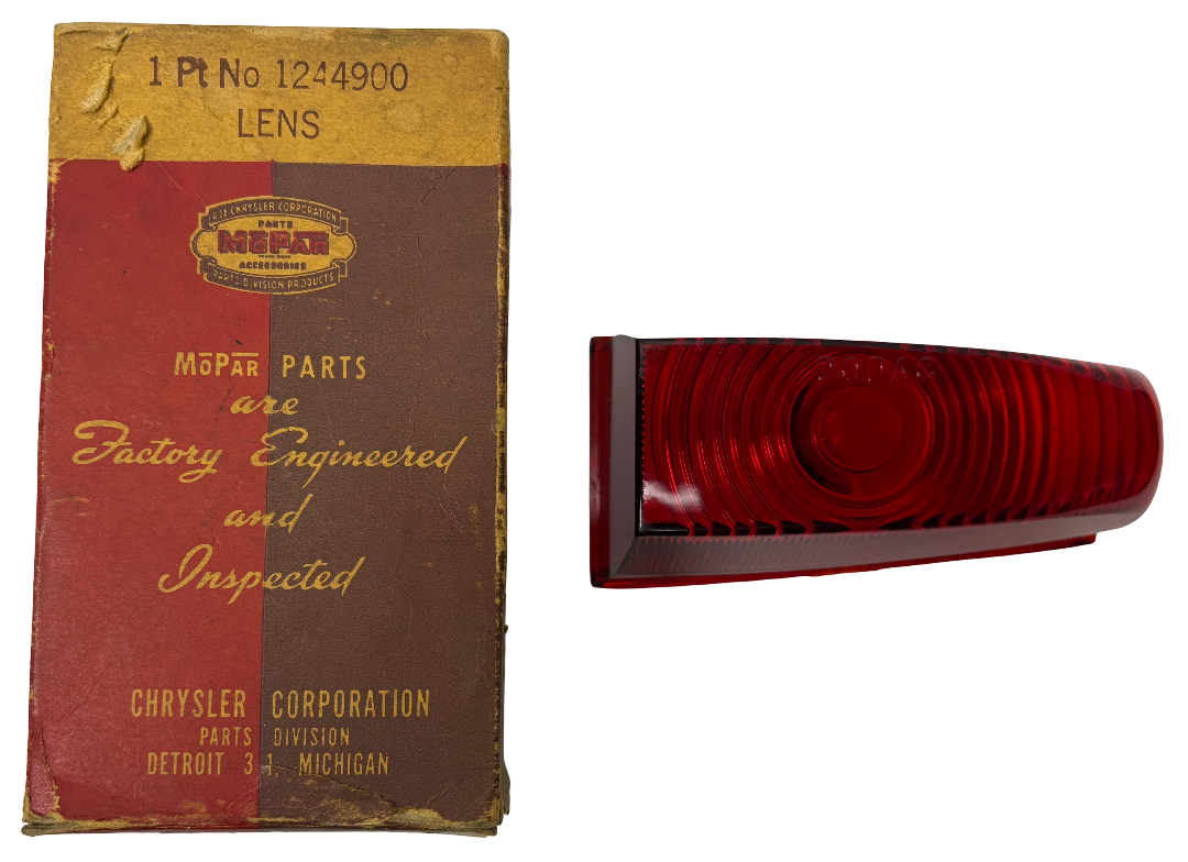 New Old Stock Right Stop Light Lens for 1949 Dodge Models Mopar #1244900