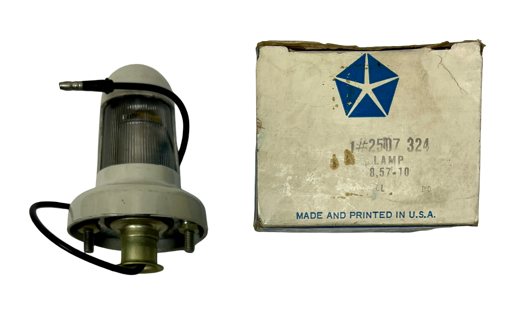 New Old Stock License Light Assembly for 1964-68 Dodge A-100 Truck #2507324
