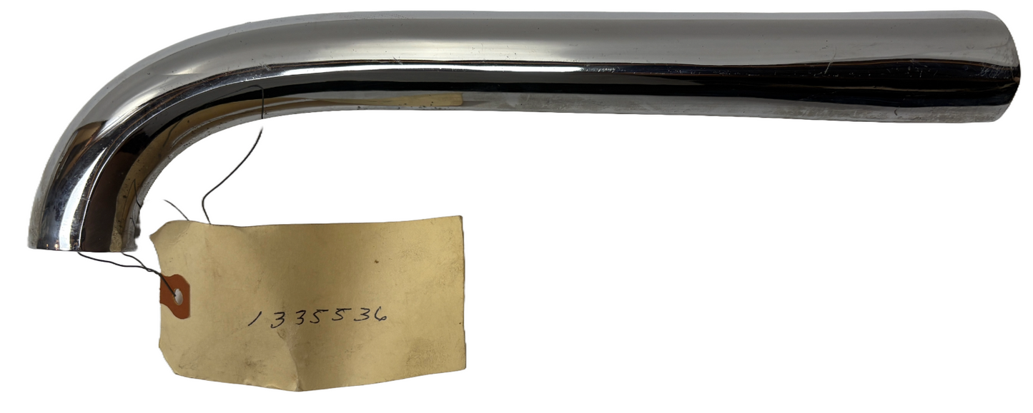 New Old Stock Right Hood Extension to Top Grill Bar Molding for 1950 #1335536