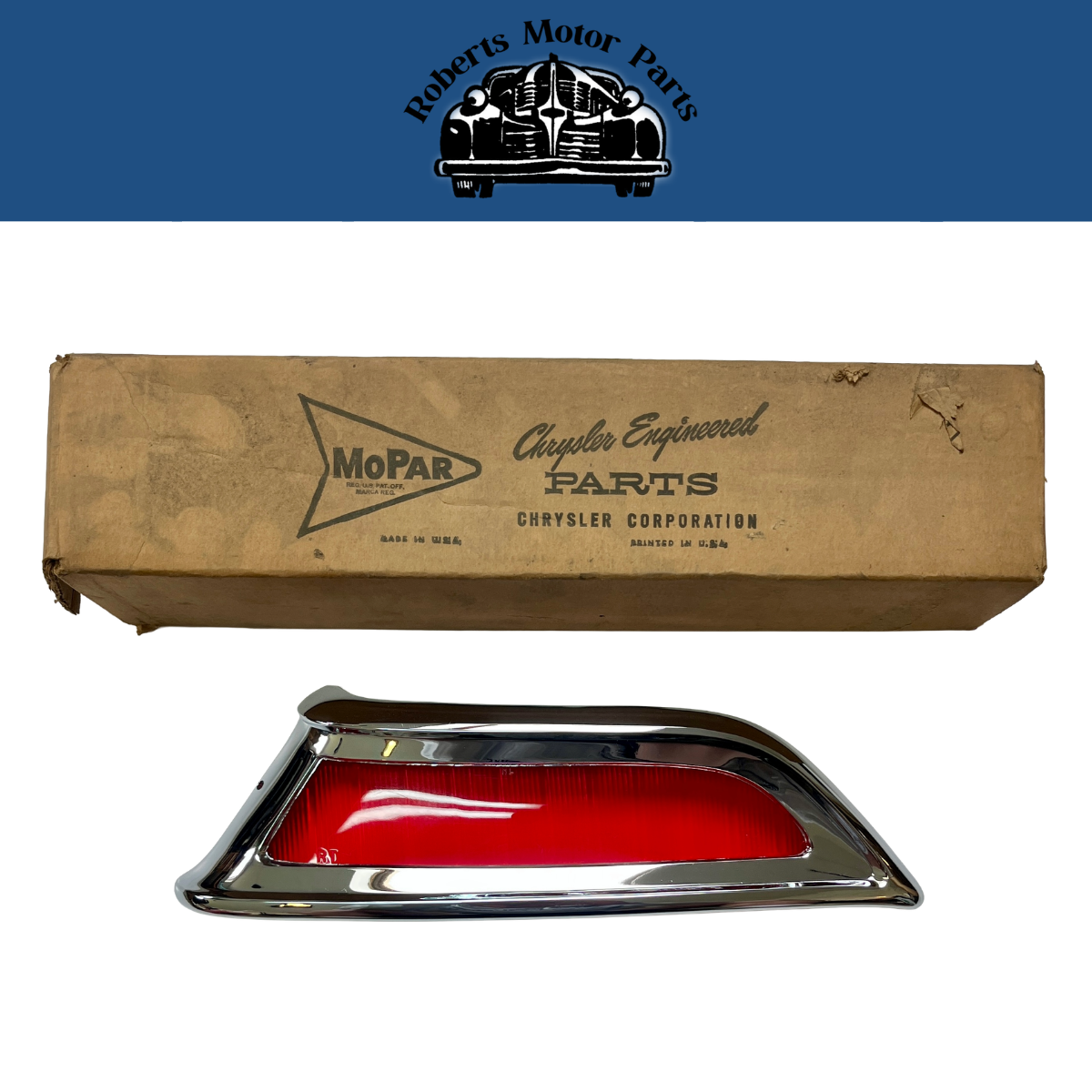 New Old Stock Rear Right Bezel & Lens for 1961 Dodge Darts #2188602