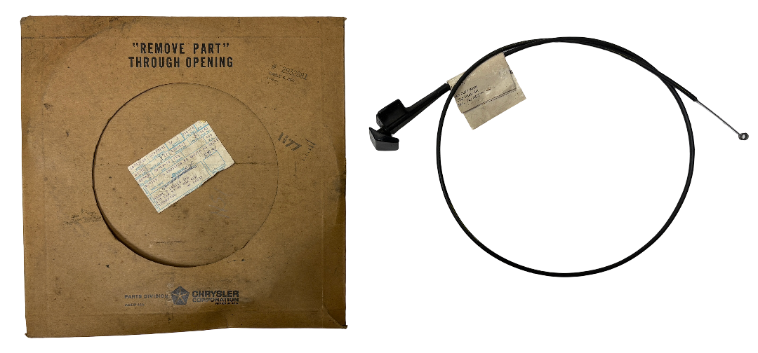 New Old Stock Fresh Air Vent Cable for 1970 Plymouth Dodge E Body Mopar #2932881