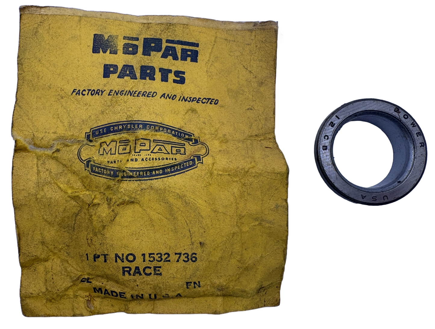 New Old Stock Cage & Roller Worm Thrust Bearing For 1955-56 Mopar #1532736