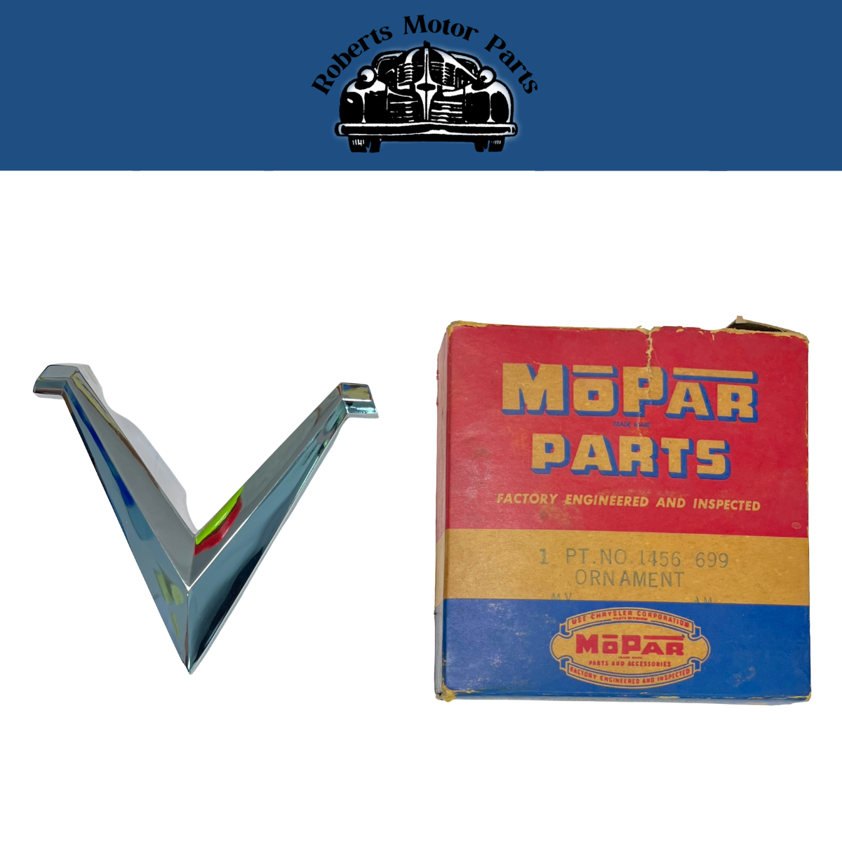 New Old Stock Hood Ornament for 1953 Dodge Coronet Models Mopar #1456697
