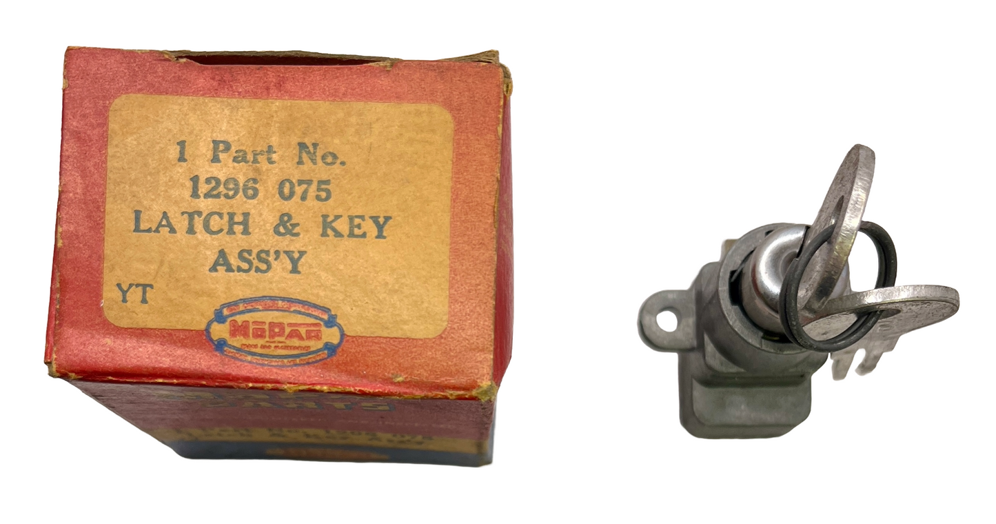 New Old Stock Glove Box Lock for 1949-56 Mopar Models #1296075