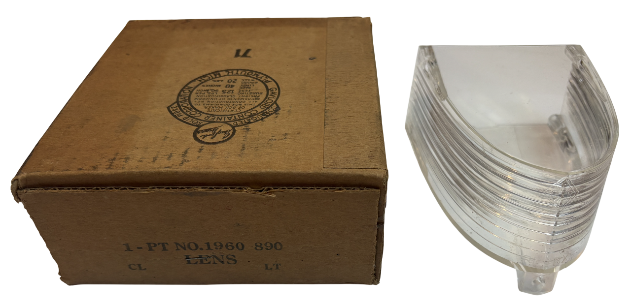 New Old Stock RH Reverse Lens 1960 Plymouth Passenger Side #1960890