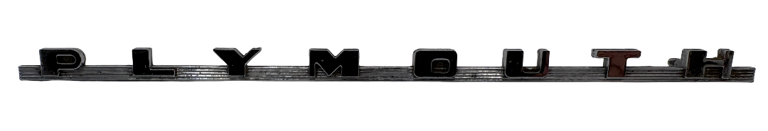 New Old Stock Dashboard/Glove Box Nameplate Emblem for 1949-52 Plymouth #1249243