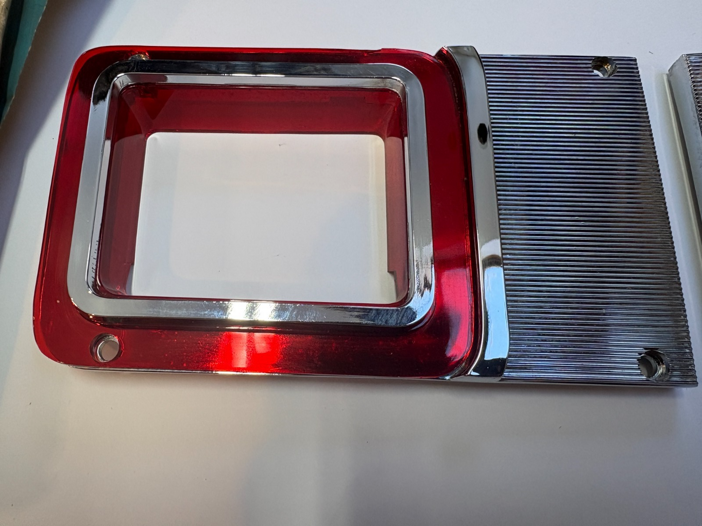 New Old Stock Tail Lamp Extension Bezels 1964 Dodge Wagons #2481744 & 2481745
