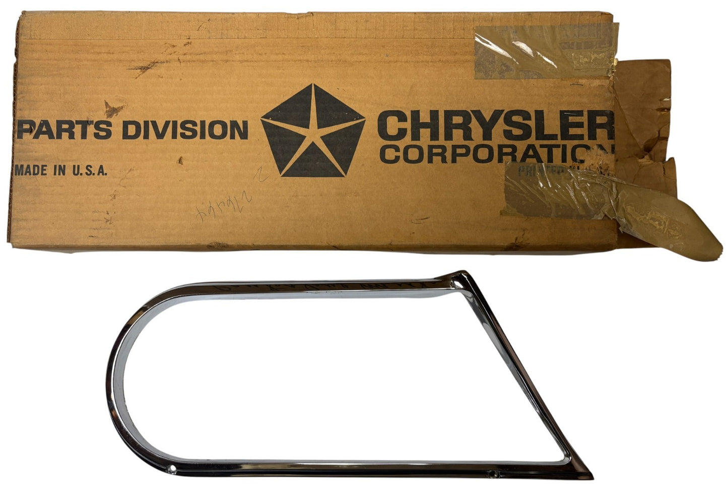 NOS Right Headlight Door Bezel for 1964 Models Mopar #2417270