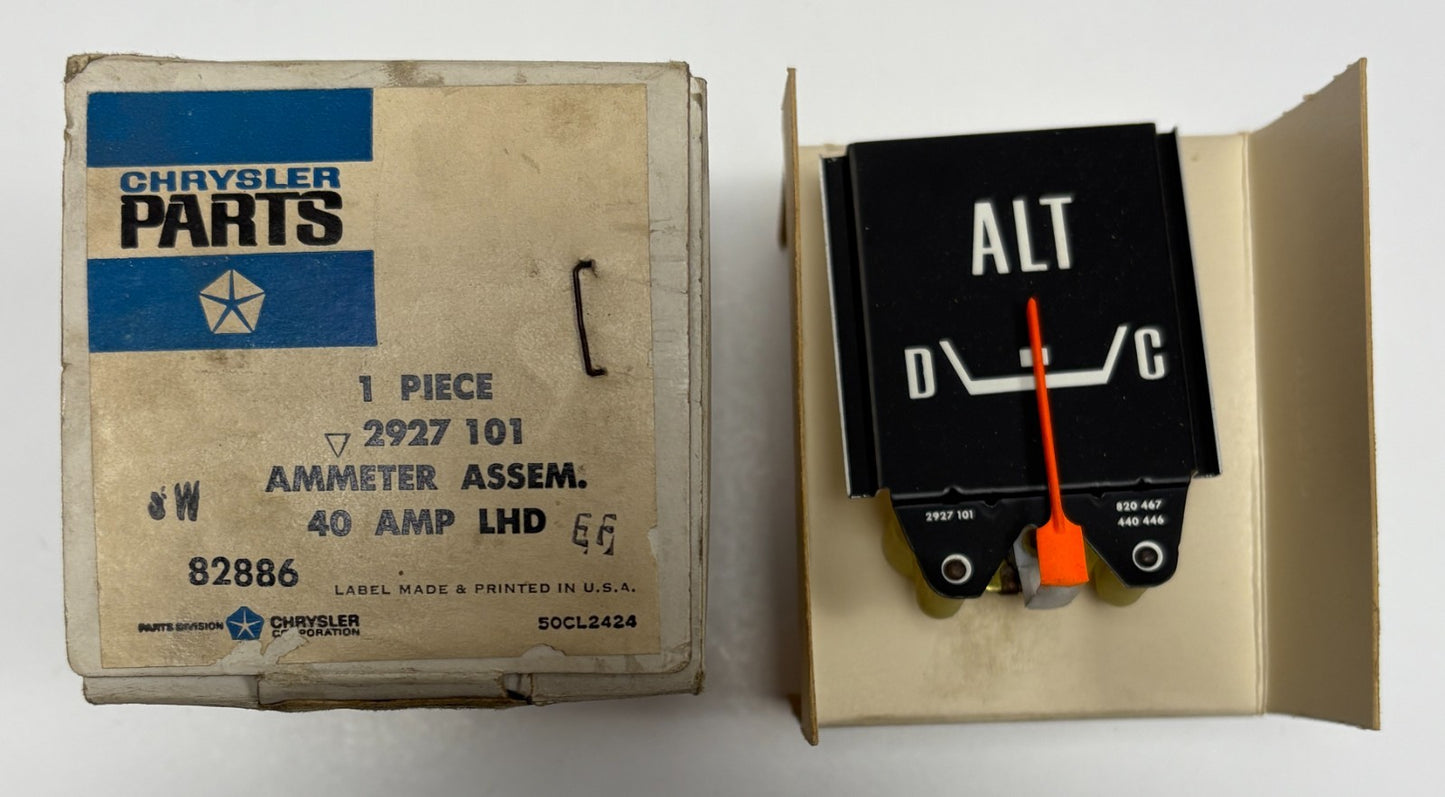New Old Stock Ammeter Gauge for 1969 Dodge Polara & Monaco Models Mopar #2927101