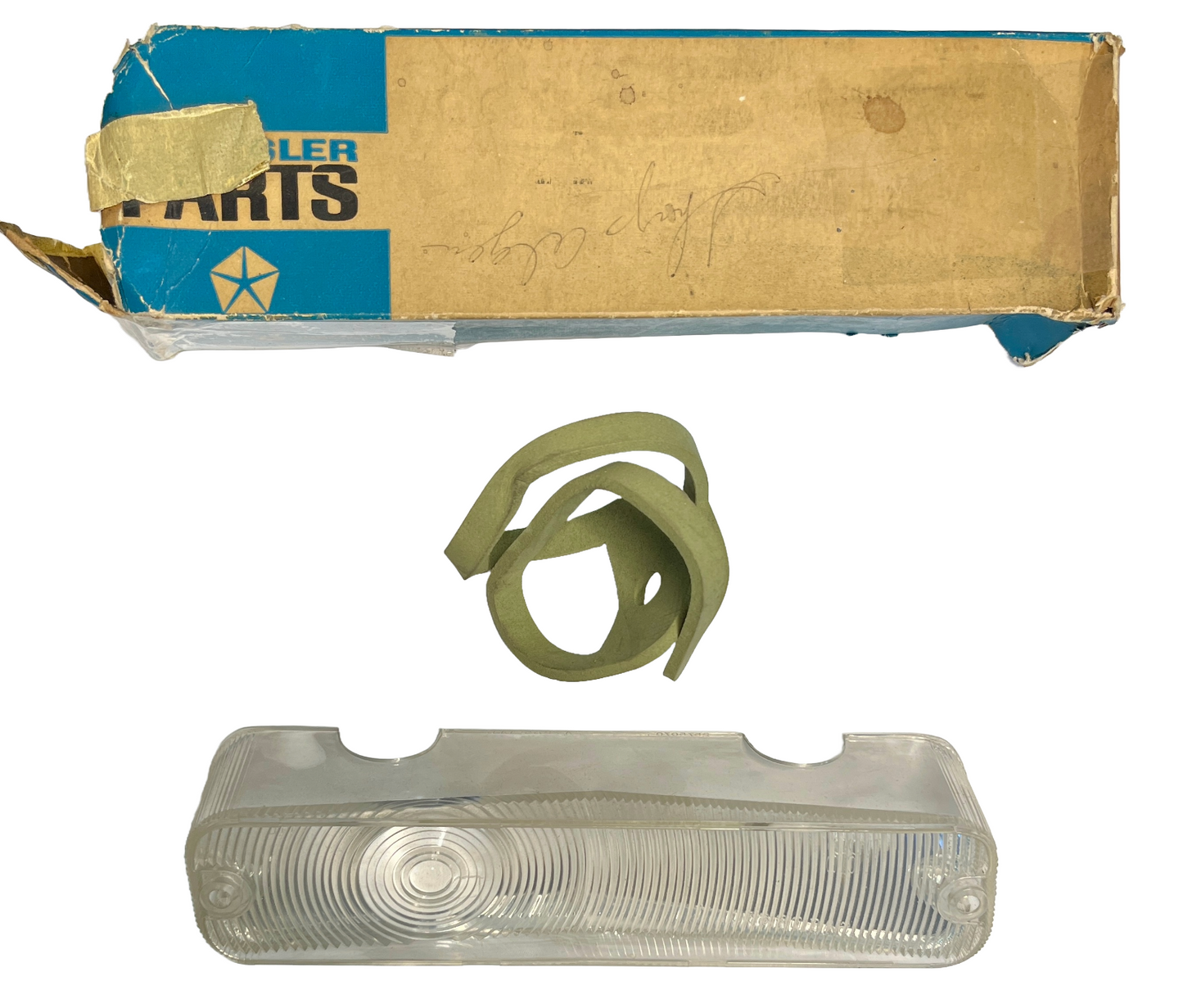 New Old Stock Right Hand Parking Light Lens & Gasket For 1965 Chrysler #2575070