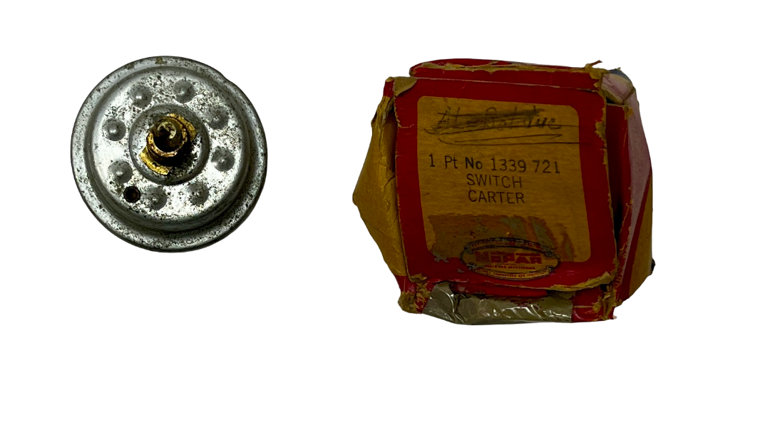 New Old Stock Wiper Switch for 1950 Chrysler & DeSoto Models #1339721