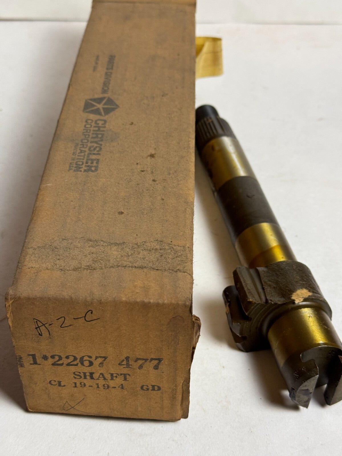 New Old Stock Steering Sector Shaft for 1965-68 Models Mopar #2267477