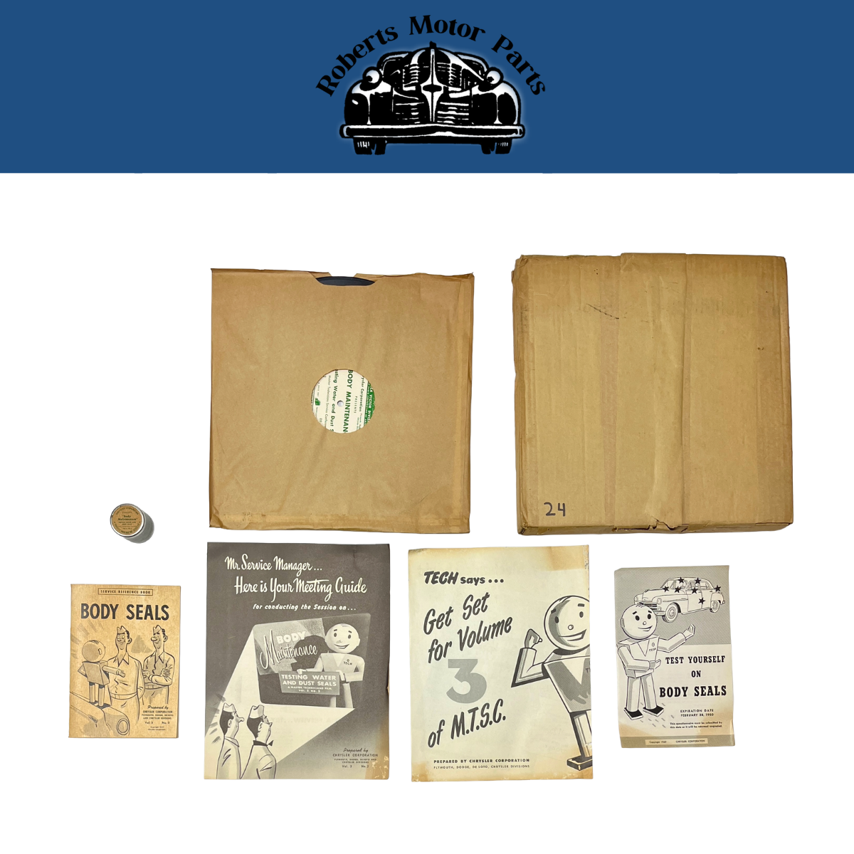 New Old Stock Informational Record Body Maintenance, Testing Water and Dust Seal