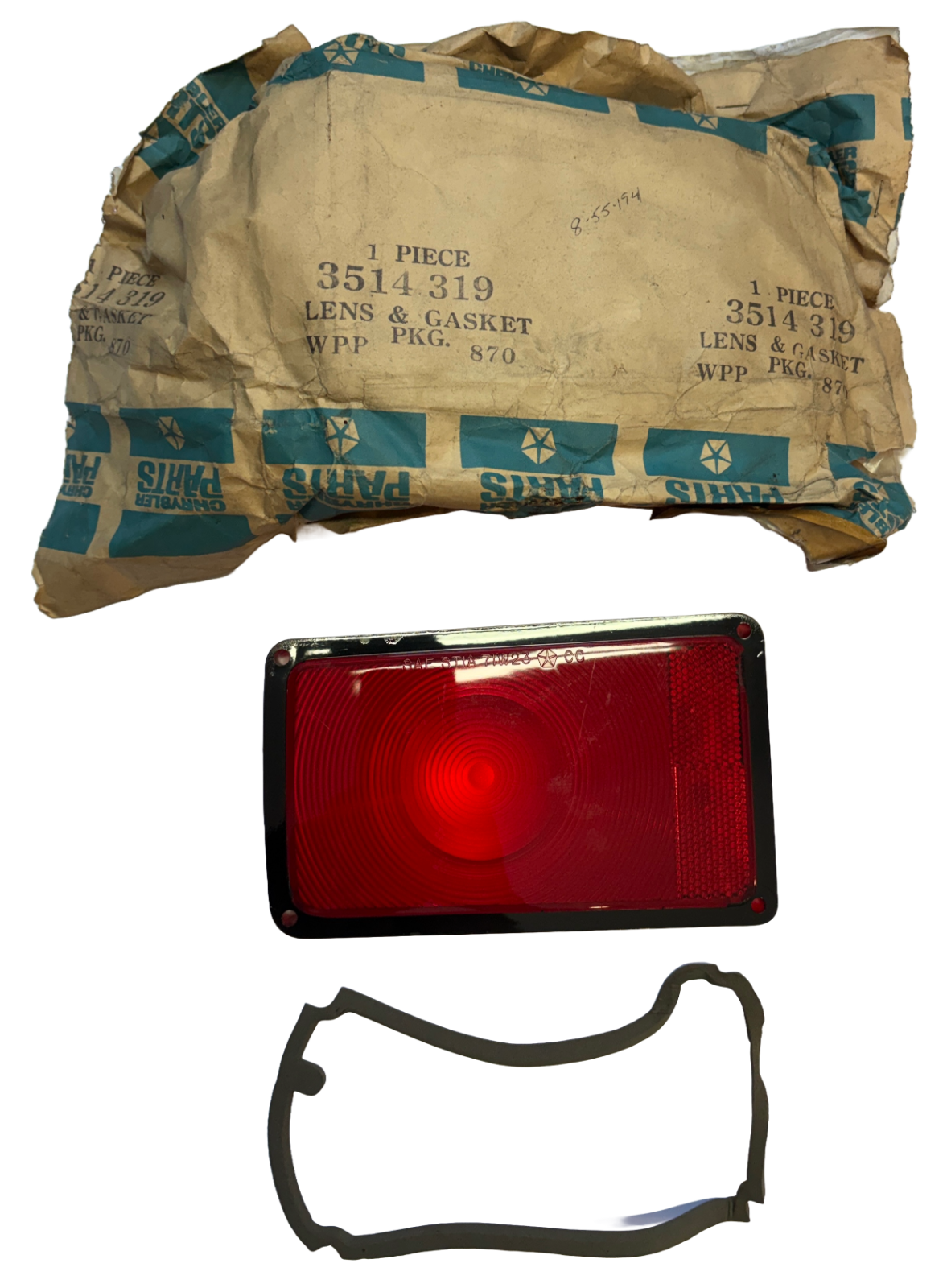 New Old Stock Left Outer Tail Light Lens for 1971 Dodge Charger Models #3514319