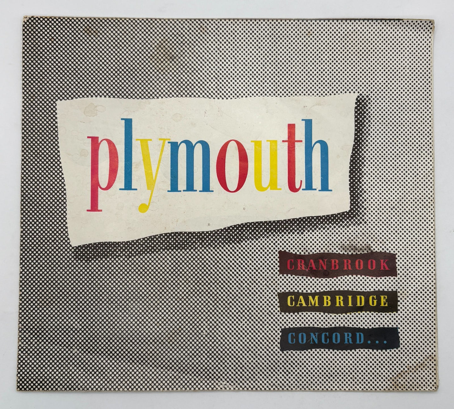 Original 1951-52 Plymouth Cranbrook Cambridge Concord #PA-9832