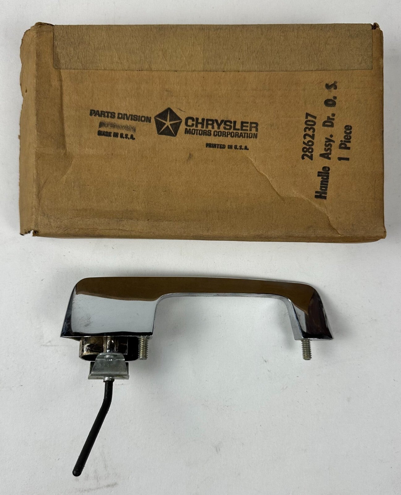 NOS Mopar Left Rear Outside Door Handle 1968 Plymouth Fury #2862307