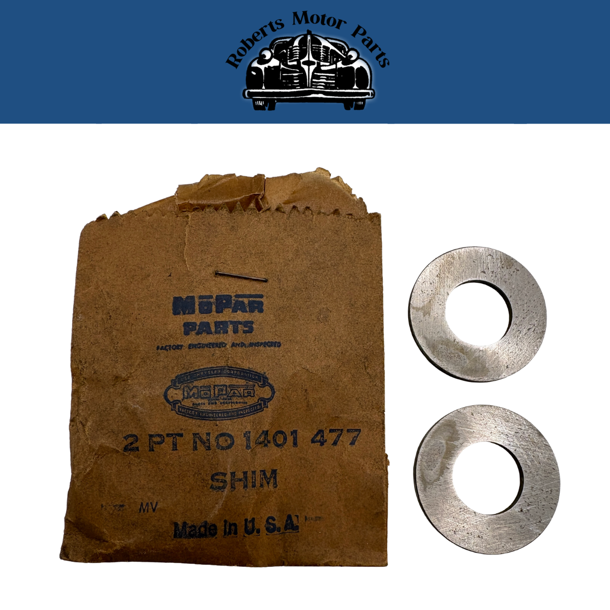 New Old Stock Mopar Power Steering Piston Shims 1951-54 Chrysler DeSoto #1401477