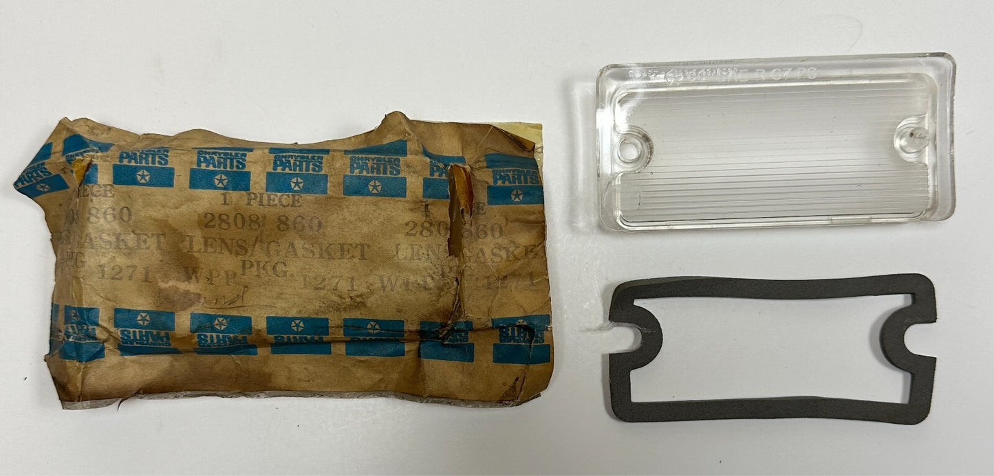 New Old Stock Back Up Lens for 1967-8 C Body Wagon Models Mopar #2808860
