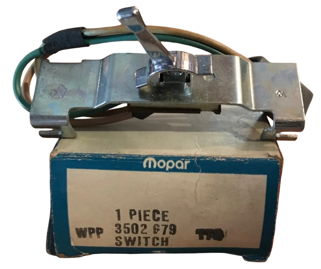 New Old Stock A/C Blower Switch for 1969-73 Plymouth Dodge C Body #3502679
