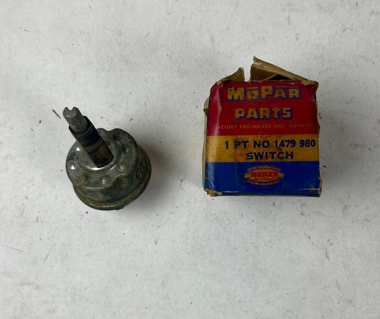 New Old Stock Wiper Switch For 1953 1954 Plymouth & Dodge Mopar #1479980