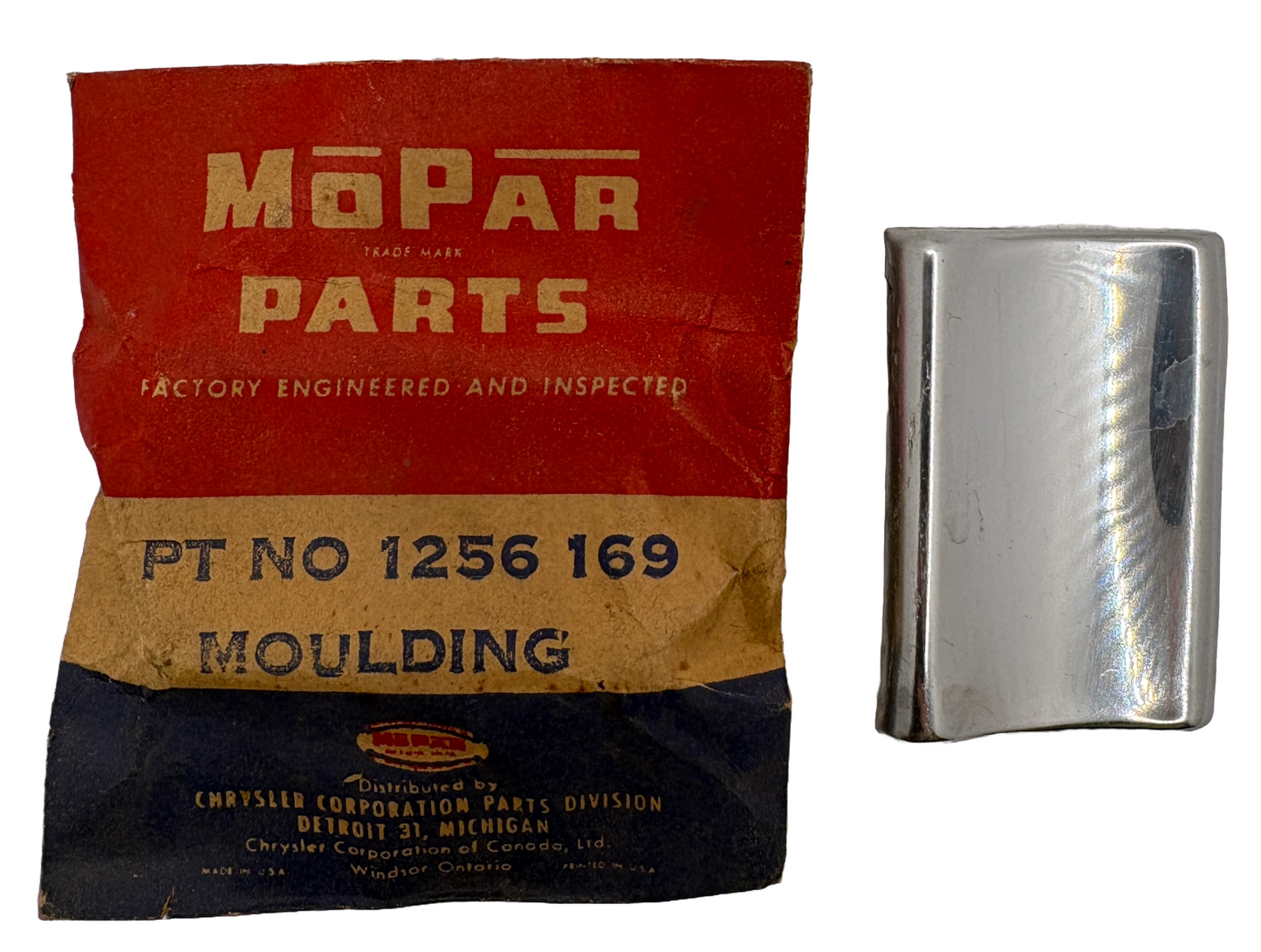 New Old Stock Center Pillar Belt Moulding for 1949-54 4 Door Models #1256169