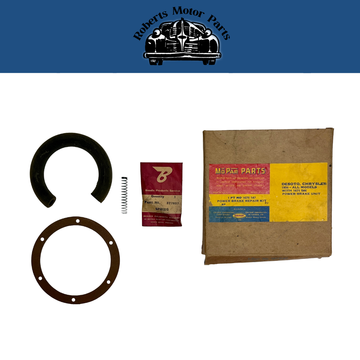 New Old Stock Power Brake Repair Kit For 1956 DeSoto Chrysler Models #1675147