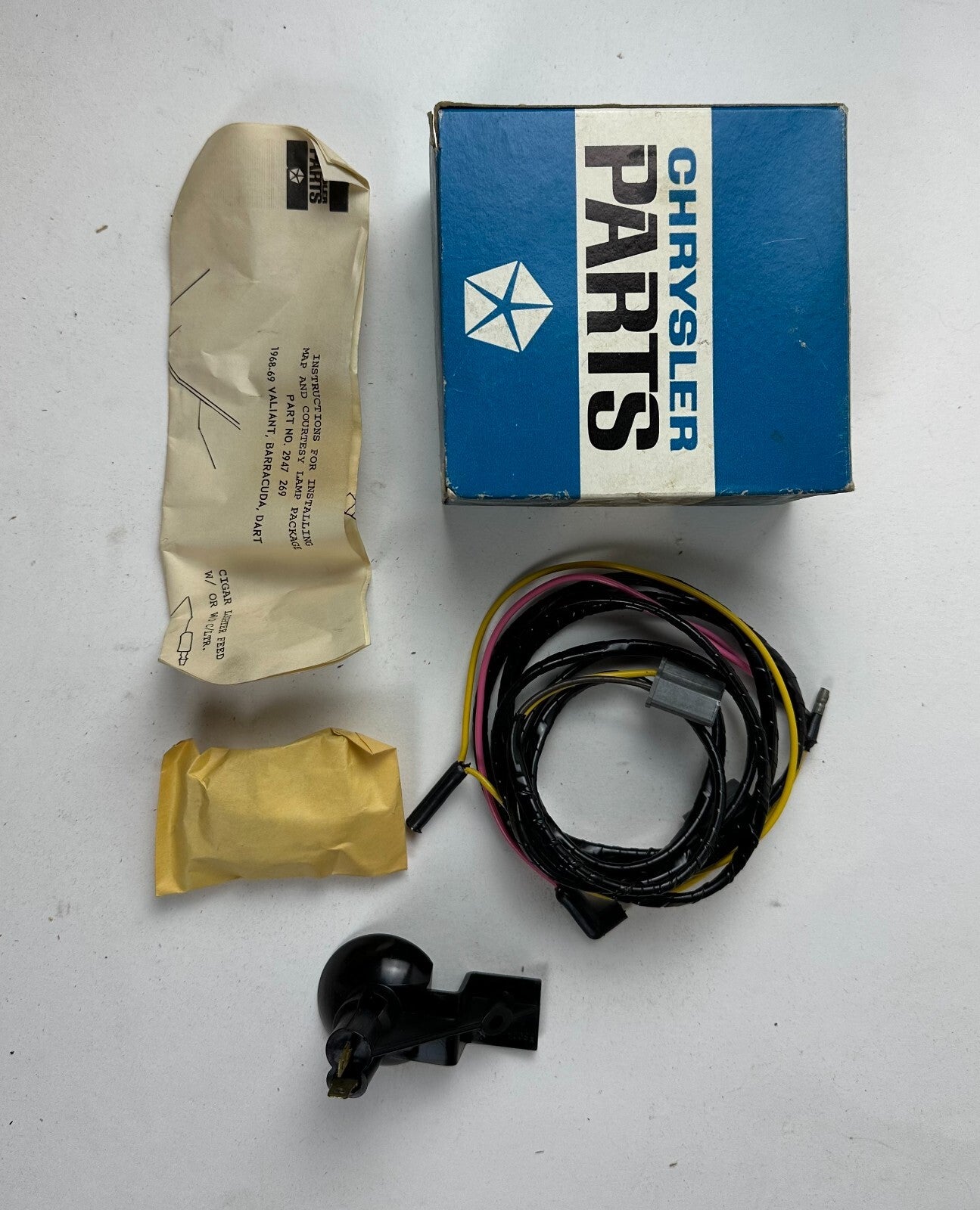 NOS Mopar Map Lamp Package 1968-74 Plymouth Dodge #2947269