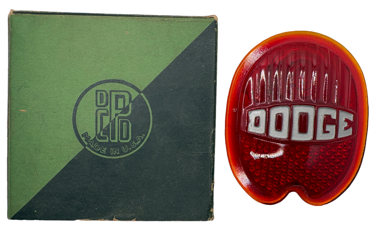 New Old Stock Tail & Signal Lamp Lens For 1933 Dodge Truck Sedan Models #393352