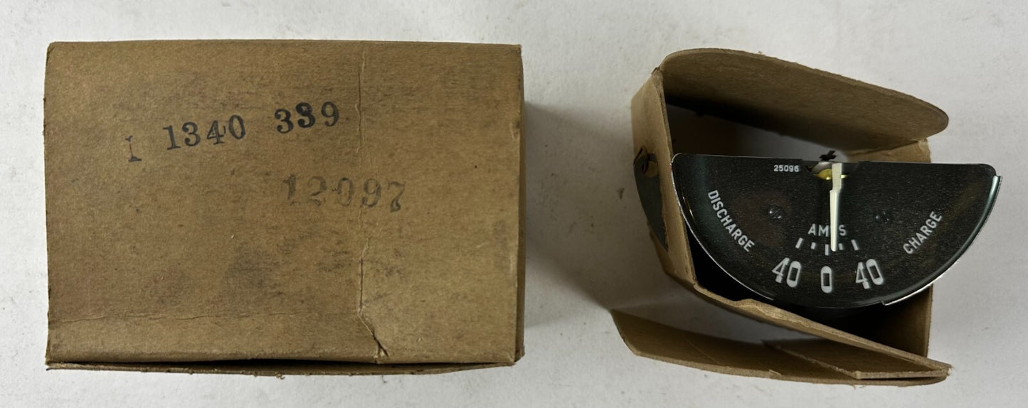 NOS Mopar Ammeter 1950 Plymouth Deluxe Special Deluxe #1340339