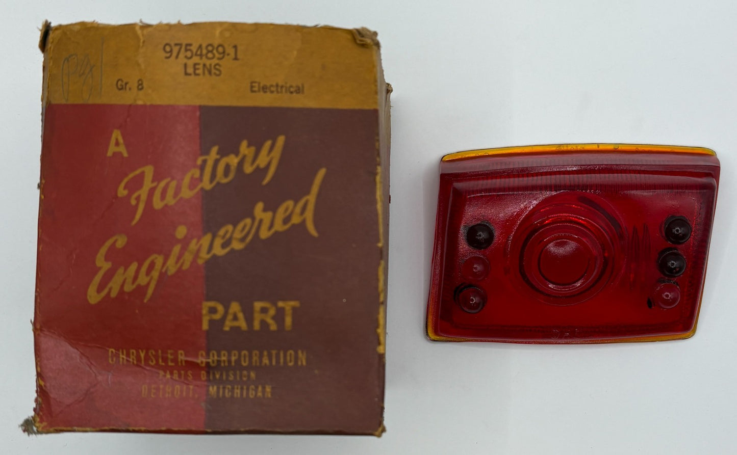 New Old Stock Tail Lens for 1942 Dodge Models Mopar #975489