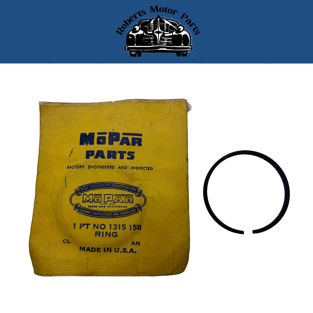 New Old Stock Accumulator Piston Ring Large Chamfered 1967-1972 Mopar #1315158