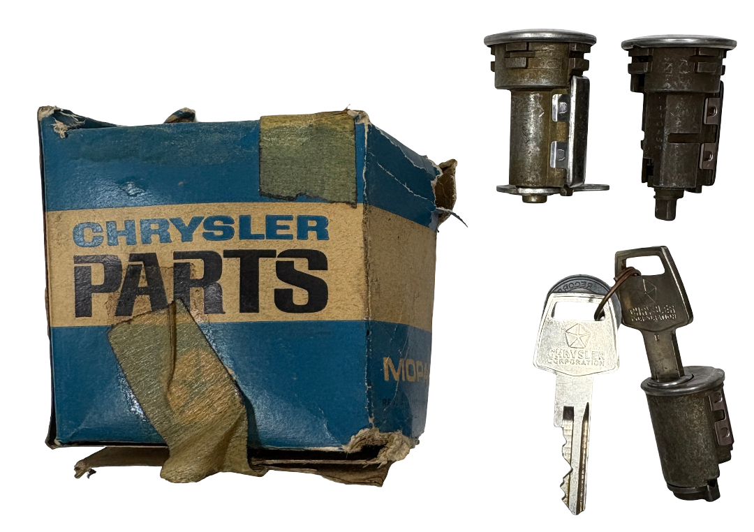 New Old Stock Ignition & Door Lock Set for 1967-68 B Body Models Mopar #2862662