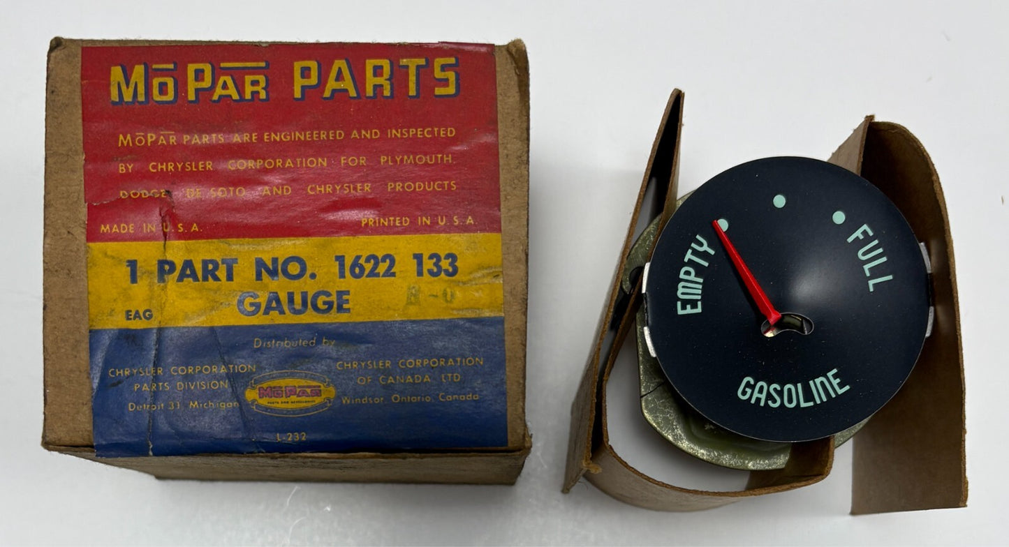 New Old Stock Fuel Gauge for 1955 Plymouth Savoy Belvedere Models Mopar #1622133